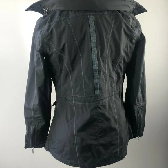 Kuhl Saboteura Waterproof Jacket Zip Raincoat Raven Gray Lightweight Size Small - Picture 10 of 12